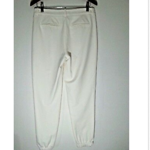TROUVÉ Stretch Crepe Jogger Pants  SNOW WHITE - Picture 6 of 6